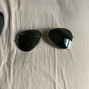 Classic Polarized Rayban Aviators.Great Condition!